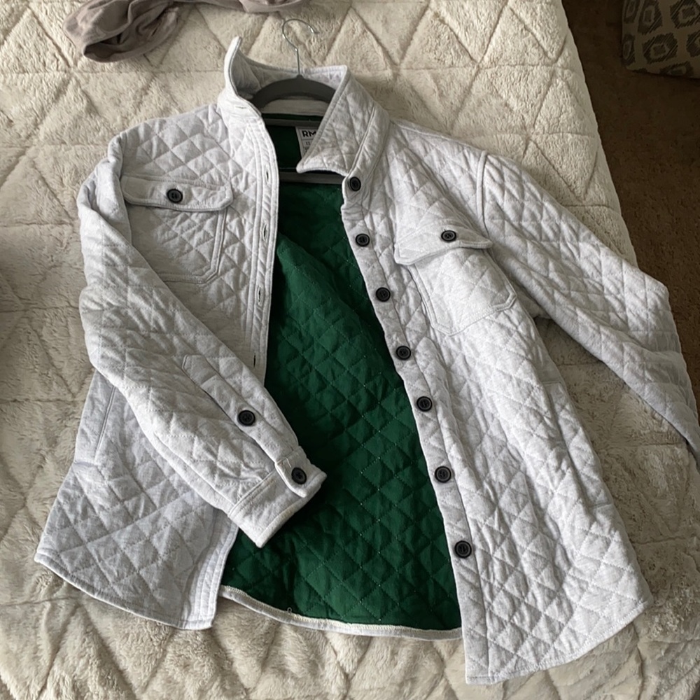 Grey button jacket